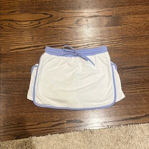 White Skirt with Blue Trim